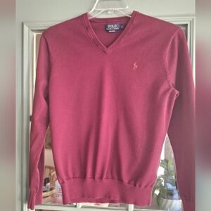 Ralph Lauren Burgundy Knit Top